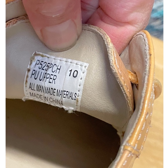 Hugo Vitelli Camel Loafers Tan Formal Oxfords dress shoes lace up wingtip gator - Picture 8 of 8